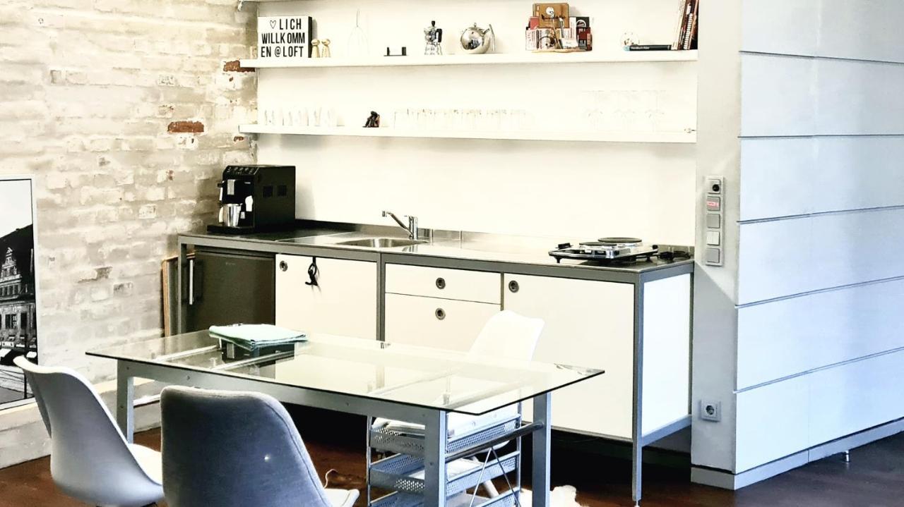 Apartamento Loft Im Hundertjaehrigen Backhaus Leipzig Exterior foto